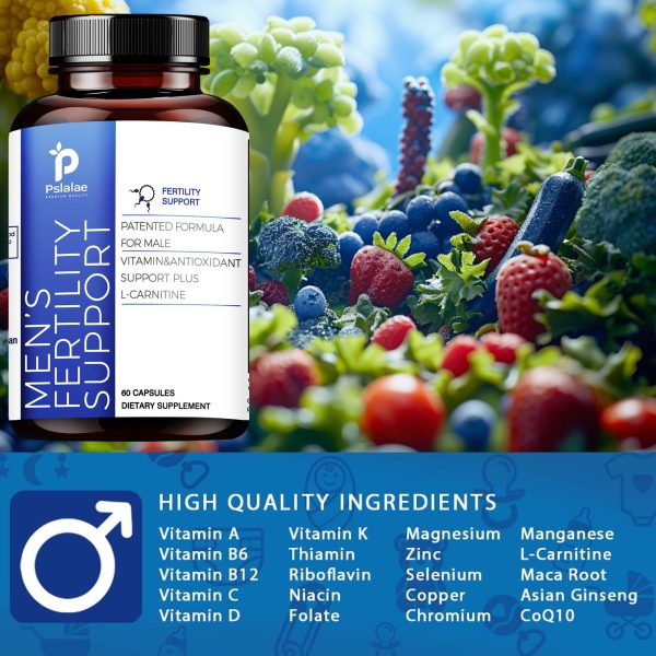 Male Fertility - Support Male Reproductive Health, Maintain Physical Condition, Enhance Strength and Endurance - 60 Capsules - Image 3