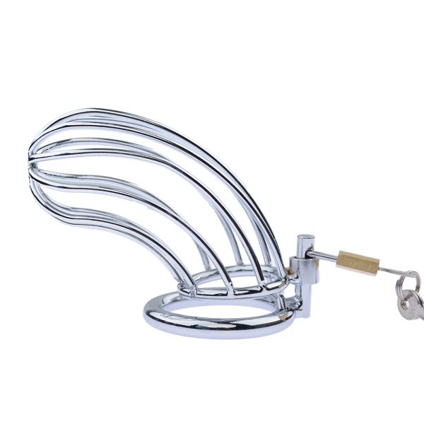 Latest Large Size Stainless Steel Wire Male Chastity Belt Device Cock Penis Cage Ring Adult Bdsm Sex Toy Product - Image 2