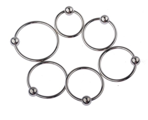 6 Size Male Stainless Steel Delayed Gonobolia Cockrings With One Beads Penis Pendant Glans Jewelry Adult Sex Toy For Couples 008 - Image 6
