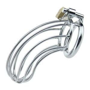 Latest Large Size Stainless Steel Wire Male Chastity Belt Device Cock Penis Cage Ring Adult Bdsm Sex Toy Product