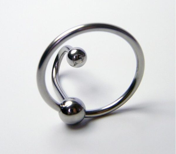 Latest Male Stainless Steel Two Bead Penis Delayed Gonobolia Ring Cock Ring Jewelry Adult BDSM Sex Toy For Glans D009 - Image 4
