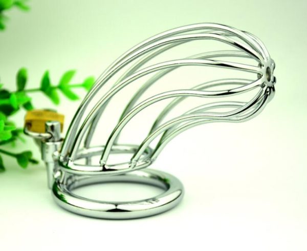 Latest Large Size Stainless Steel Wire Male Chastity Belt Device Cock Penis Cage Ring Adult Bdsm Sex Toy Product - Image 5