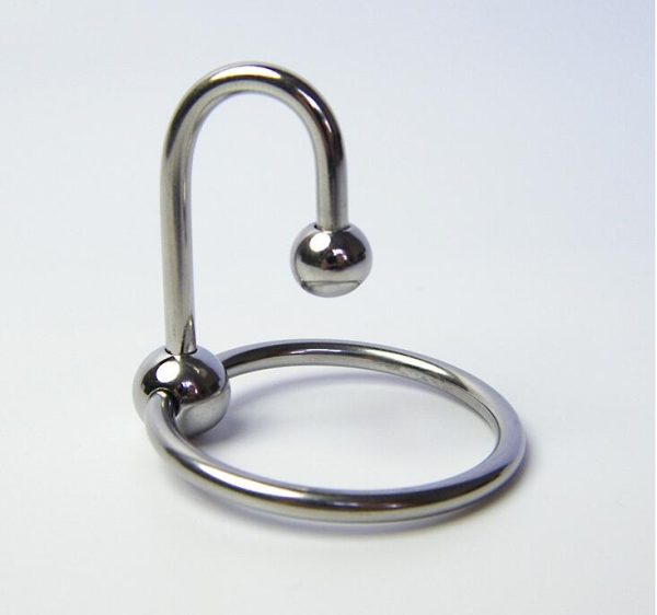 Latest Male Stainless Steel Two Bead Penis Delayed Gonobolia Ring Cock Ring Jewelry Adult BDSM Sex Toy For Glans D009 - Image 2