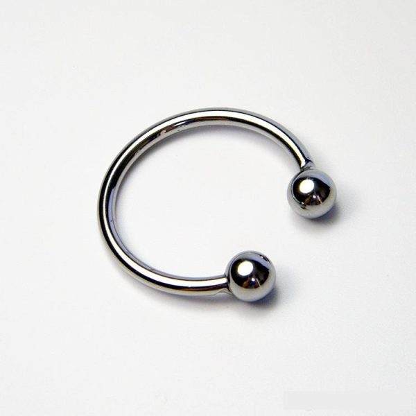 6 Size Latest Male Stainless Steel Two Bead Penis Delayed Gonobolia Ring Cock Ring Jewelry Adult BDSM Sex Toy For Glans YSH-02 - Image 3
