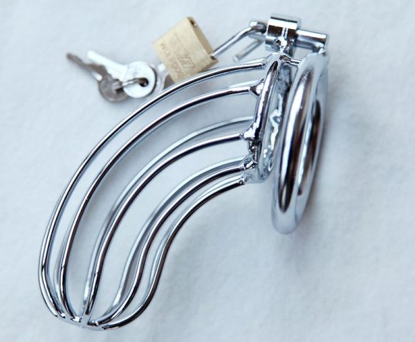Latest Large Size Stainless Steel Wire Male Chastity Belt Device Cock Penis Cage Ring Adult Bdsm Sex Toy Product - Image 3