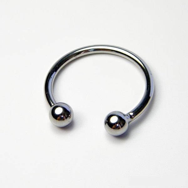 6 Size Latest Male Stainless Steel Two Bead Penis Delayed Gonobolia Ring Cock Ring Jewelry Adult BDSM Sex Toy For Glans YSH-02 - Image 4