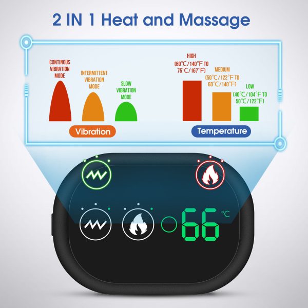 Electric Shoulder Massager Heating Pad Vibration Massage Support Belt Shoulder Thermal  Brace - Image 6