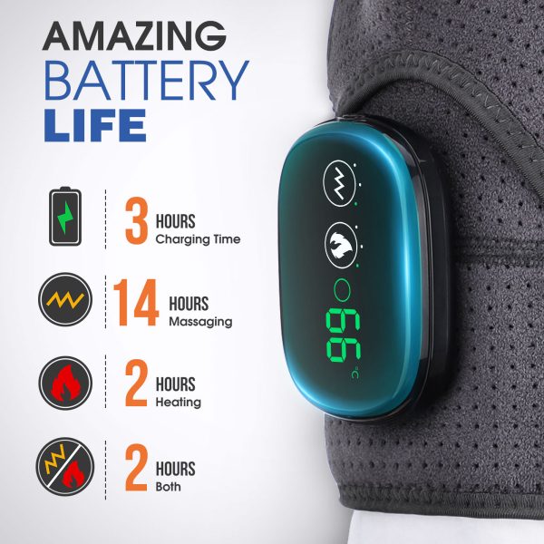 Electric Shoulder Massager Heating Pad Vibration Massage Support Belt Shoulder Thermal  Brace - Image 3