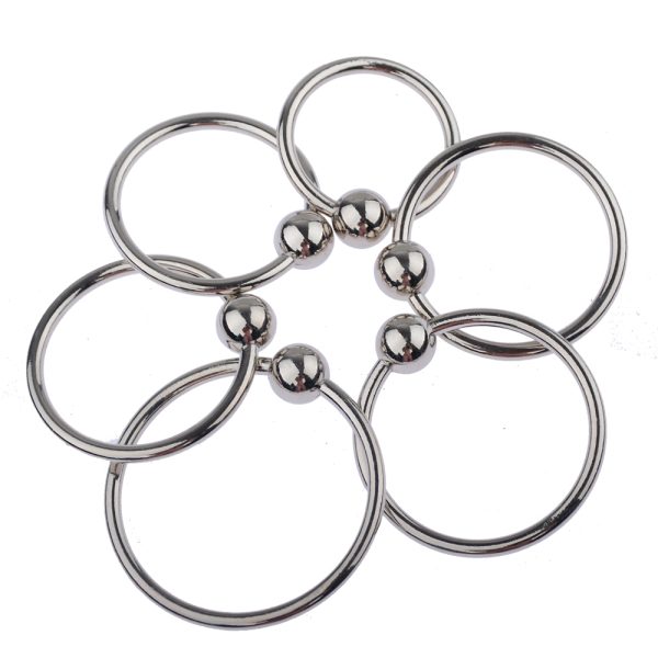 6 Size Male Stainless Steel Delayed Gonobolia Cockrings With One Beads Penis Pendant Glans Jewelry Adult Sex Toy For Couples 008 - Image 5
