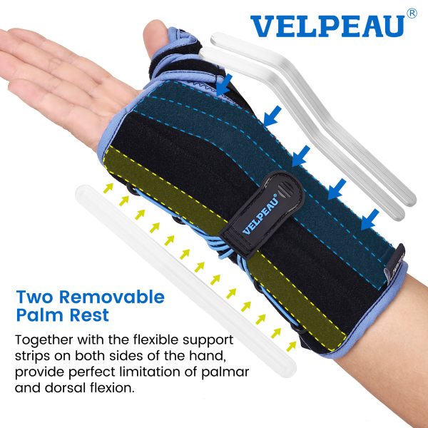 VELPEAU Wrist Brace with Thumb Splint for Carpal Tunnel Pain and Tendonitis Arthritis Wrist Support Adjustable and Firm - Image 4