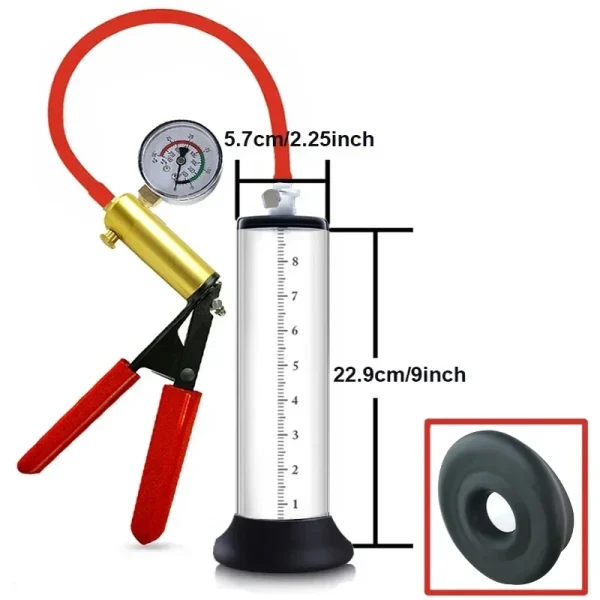 SCAcrylic Penis Pump Manual Penis Enlarger Sex Toy for Men Vacuum Pump Male Masturbation Penis Extender Trainer Adults Sex Produ - Image 10