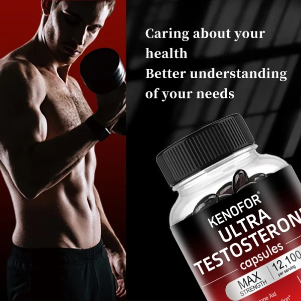 Men's Fitness Enhancer - Supports Improved Efficiency, Speed, Strength, Fatigue Relief, Increased Muscle Mass, 120 Capsules - Image 5
