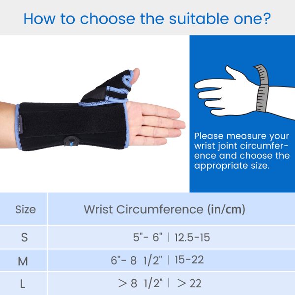 VELPEAU Wrist Brace with Thumb Splint for Carpal Tunnel Pain and Tendonitis Arthritis Wrist Support Adjustable and Firm - Image 2