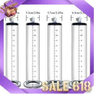 SCAcrylic Penis Pump Manual Penis Enlarger Sex Toy for Men Vacuum Pump Male Masturbation Penis Extender Trainer Adults Sex Produ