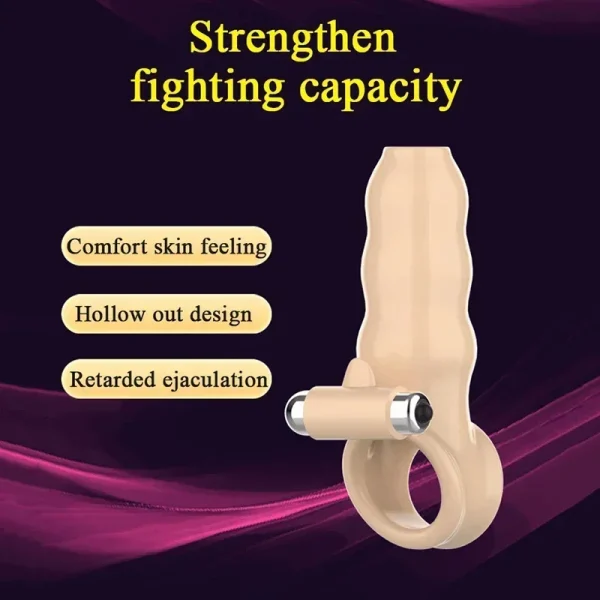 SCRealistic Penis Extender Sleeve Cover Header Case Reusable Condom Delay Ejaculation Dick Enlargement Extension Men Male Sex To - Image 2