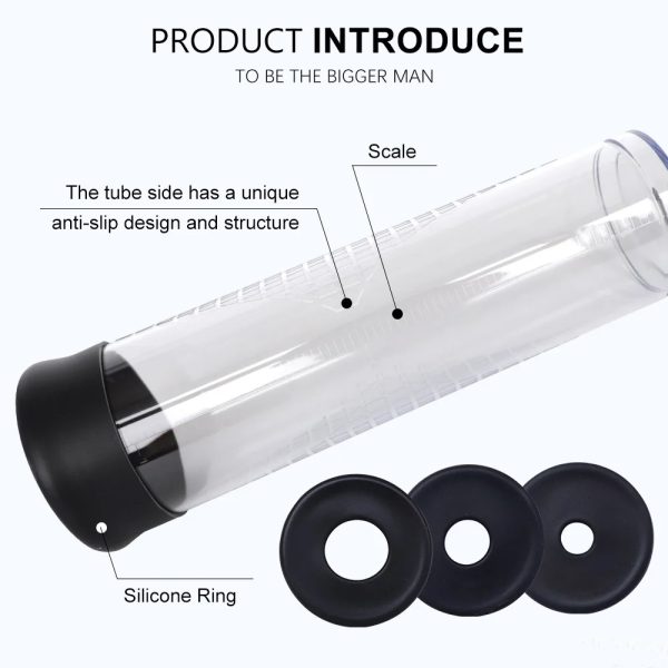 Men Penis Extender Pump Cock Enlargement Dick Trainer Sex Toys For Adult Couples Male Masturbator Vacuum Pump Ejaculation Delay - Image 5