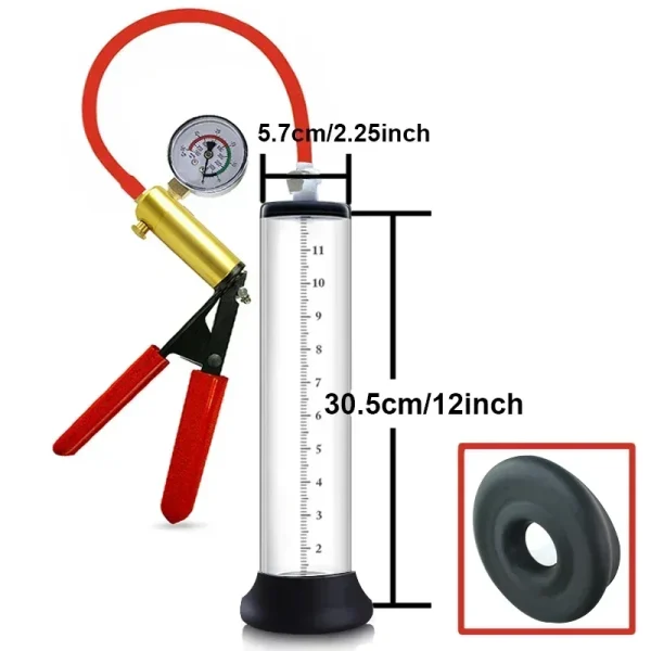 SCAcrylic Penis Pump Manual Penis Enlarger Sex Toy for Men Vacuum Pump Male Masturbation Penis Extender Trainer Adults Sex Produ - Image 14