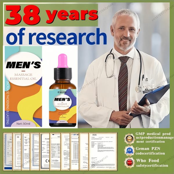 Best Sellers Essential Oil Big Dick Male Penis Enlargement Oil Increase Size Erection Product Aphrodisiac Sex Extender Enhance - Image 5