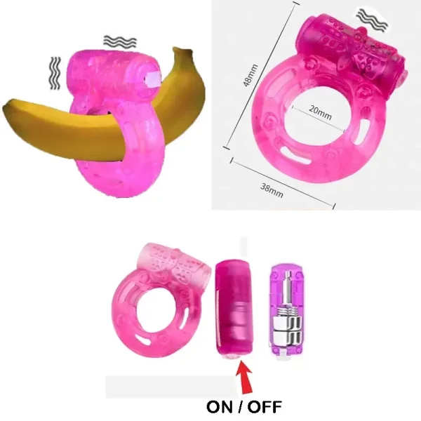 Enlarge Penianano Ring Genital Pleasure For Men Penne Genital Ring Sexual Desire Enhancer Male Women Vibrator Plain Suit - Image 8