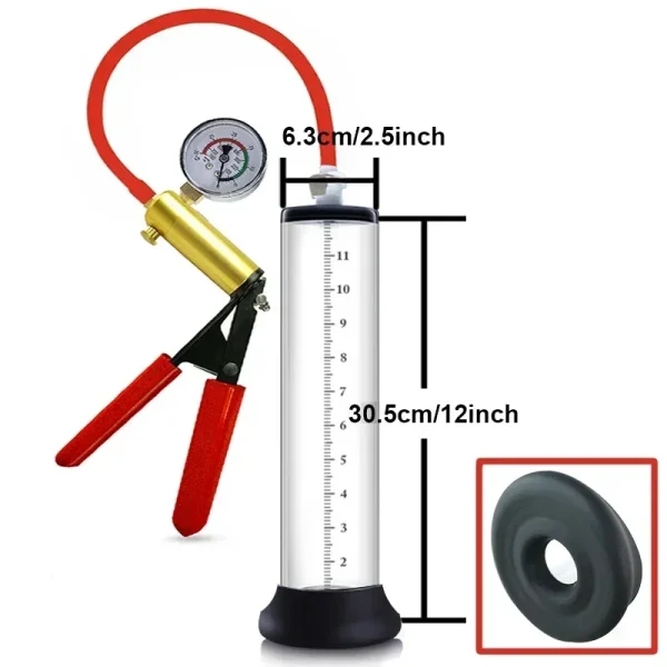 SCAcrylic Penis Pump Manual Penis Enlarger Sex Toy for Men Vacuum Pump Male Masturbation Penis Extender Trainer Adults Sex Produ - Image 13