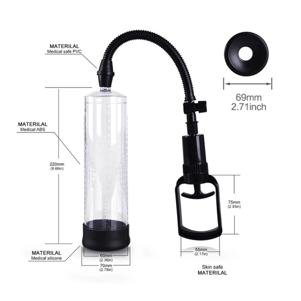 Men Penis Extender Pump Cock Enlargement Dick Trainer Sex Toys For Adult Couples Male Masturbator Vacuum Pump Ejaculation Delay - Image 2