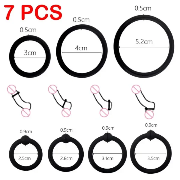 Enlarge Penianano Ring Genital Pleasure For Men Penne Genital Ring Sexual Desire Enhancer Male Women Vibrator Plain Suit - Image 13