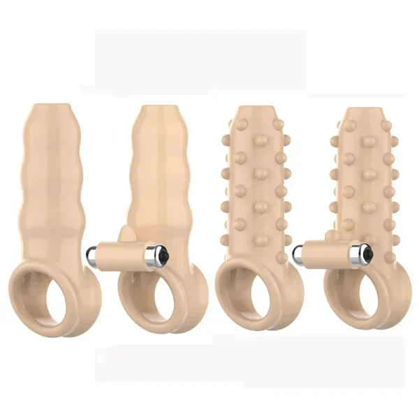 SCRealistic Penis Extender Sleeve Cover Header Case Reusable Condom Delay Ejaculation Dick Enlargement Extension Men Male Sex To - Image 3