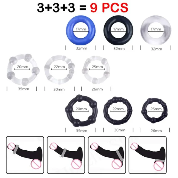 Enlarge Penianano Ring Genital Pleasure For Men Penne Genital Ring Sexual Desire Enhancer Male Women Vibrator Plain Suit - Image 17