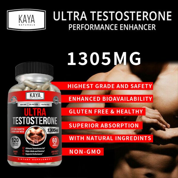 Male Muscle Booster - Natural Workout Supplement To Boost Energy, Endurance and Strength - Image 3