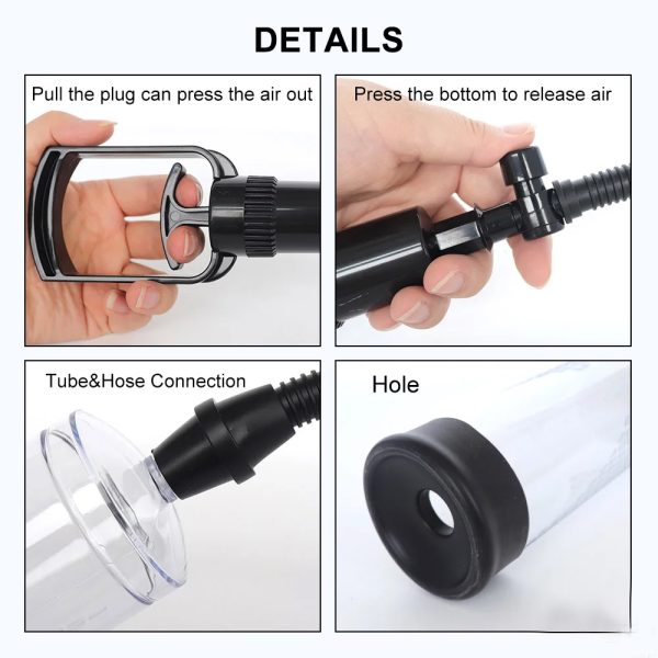 Men Penis Extender Pump Cock Enlargement Dick Trainer Sex Toys For Adult Couples Male Masturbator Vacuum Pump Ejaculation Delay - Image 4