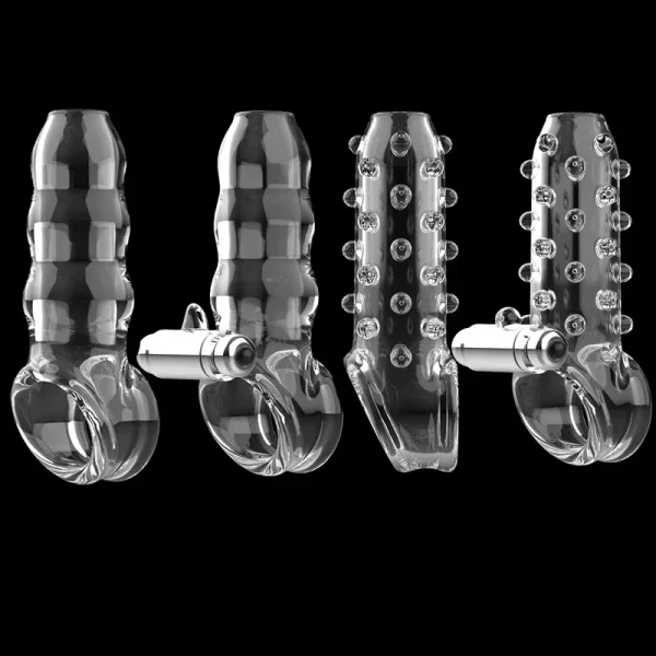 SCRealistic Penis Extender Sleeve Cover Header Case Reusable Condom Delay Ejaculation Dick Enlargement Extension Men Male Sex To - Image 4