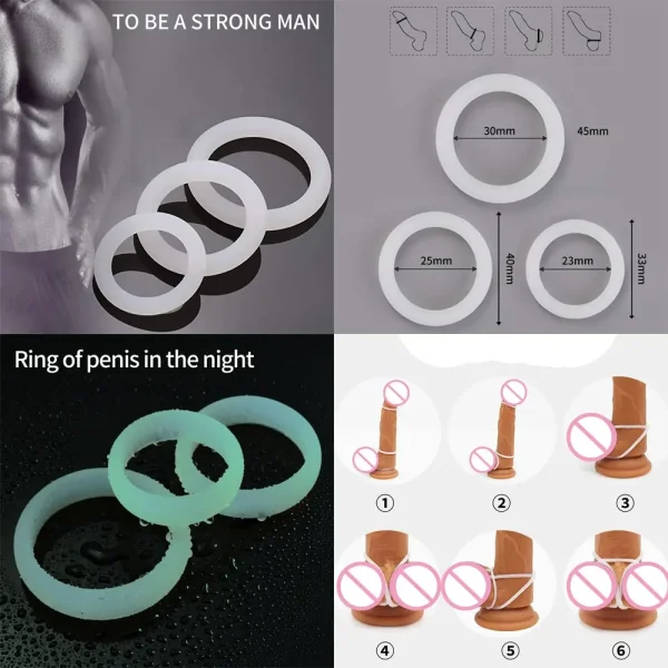 Enlarge Penianano Ring Genital Pleasure For Men Penne Genital Ring Sexual Desire Enhancer Male Women Vibrator Plain Suit - Image 16