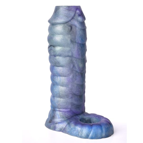 Fantasy Ribbed Dragon Penis Sleeve Soft Silicone Sex Toys Sheath Stretchable Cock Enlargement Hollow Dildo Male Masturbator - Image 7